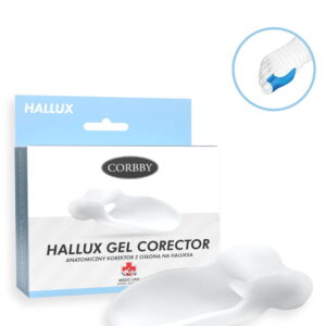 Osłona na haluksa z klinem HALLUX GEL CORECTOR Corbby